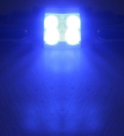 12V Blue 31mm FESTOON 4*5050 SMD LED ONE SIDED 88Lm Blue LED Festoon