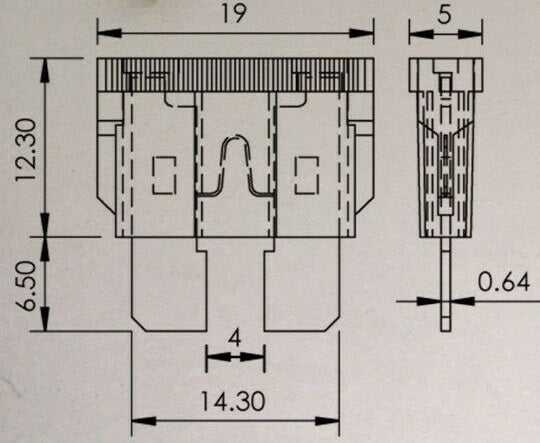 10 x PURPLE 35 AMP STANDARD BLADE FUSES 35AMP FUSES FREE DELIVERY BULK BUY