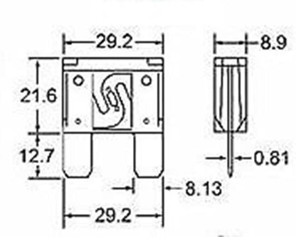 20 x GREEN 30 AMP MAXI BLADE FUSES 30AMP 20PCS FREE DELIVERY BULK BUY