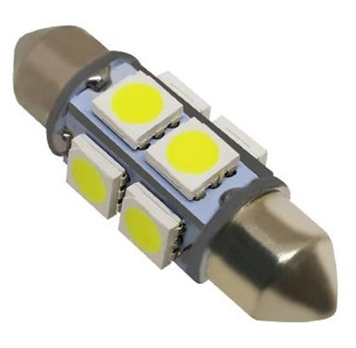 12V 41mm 8 SMD COOL WHITE FESTOON 176 LUMENS VERY BRIGHT FESTOON LED 360 Degree