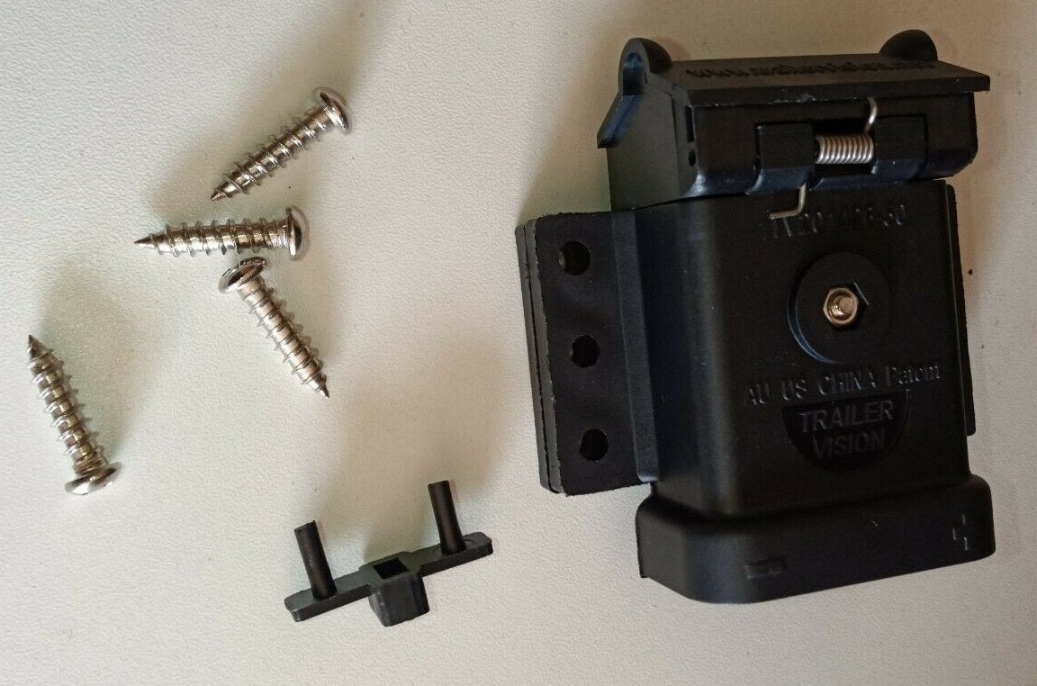 50AMP ANDERSON STYLE PLUG HOLDER SURFACE MOUNT WITH RETRACTABLE LID