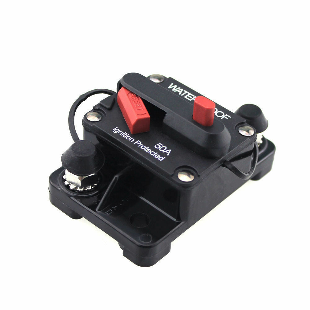 50AMP HEAVY DUTY WATERPROOF CIRCUIT BREAKER MANUAL RESET