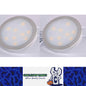 2 x 12V 60MM ROUND PUCK LIGHT THIN SURFACE MOUNT WARM WHITE (NO SWITCH STYLE)