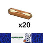 20 X 6AMP CERAMIC FUSES FOR VINTAGE VEHICLES ORANGE 6AMP CERAMIC FUSES 20PCS
