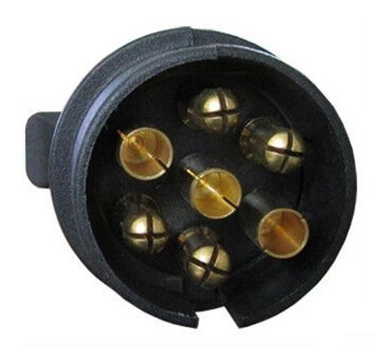 10 x 7 Pin Large Round Trailer Plug MALE ADAPTER CONNECTOR TRUCK CARAVAN BOAT AU