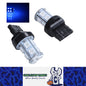 2 x 12V T20 BLUE LED 7443 7440 LIGHT GLOBE 13 SMD 5050 70/130LM TAIL STOP LED