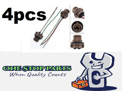 4 x T20 7443 21/5 Stop/Tail Socket Dual Filament for Car Bulb Light Globe 4PCS