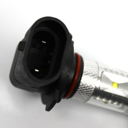 2 x 12v HB3 9005 30W CREE 850 Lumens LED GLOBES 6000K COOL WHITE PAIR