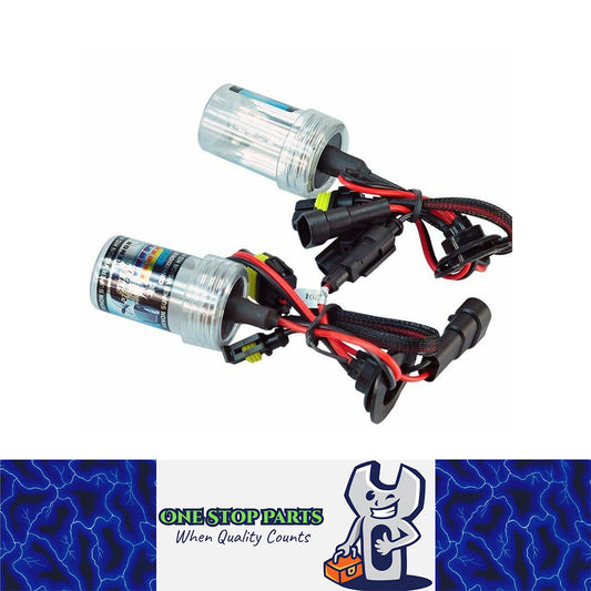 2 x 9006 HB4 4300k 55w HID Globes ONLY Pair ready to install to 55w hid kit