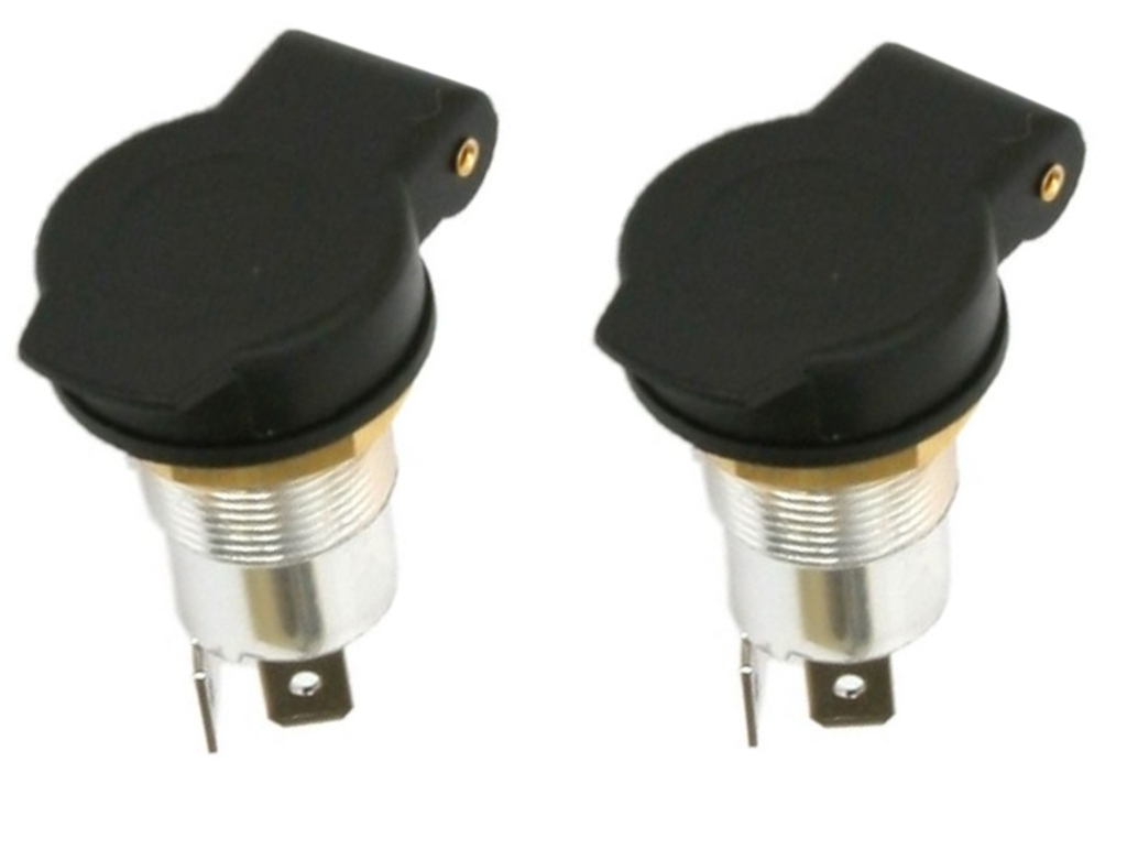 2 x HEAVY DUTY MERIT STYLE SOCKET SPRING LOADED WITH DUST COVER