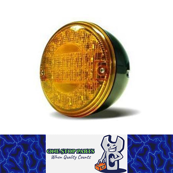 12V/24V LED REAR ROUND HAMBURGER INDICATOR LAMP CARAVAN TRAILER TRUCK BUS