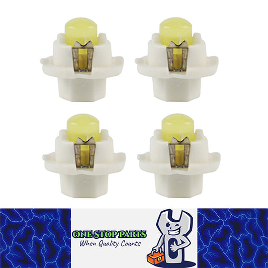 4 x B8.4D COOL WHITE GEL COB SMD INSTRUMENT LIGHT TWIST AND LOCK