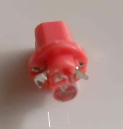4 x RED T5 CAP B8.5D FLAT HEAD LED INSTRUMENT LIGHT TWIST LOCK LIGHT RED BASE