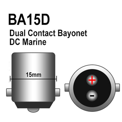 1PC 12v BA15D 13 SMD WARM WHITE 150 LUMENS LED GLOBE FOR CARAVAN AND MARINE ETC