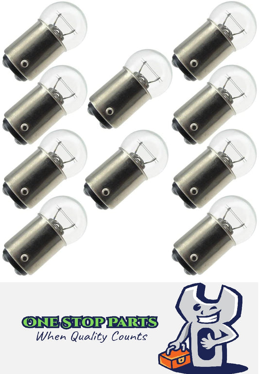 10 x 12V 5w BA15D INCANDESCENT GLOBES 12 VOLT 5W FILAMENT DUAL CONTACT BASE