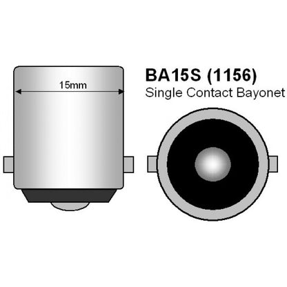 BA15S 12V COOL WHITE 102 SMD SUPER BRIGHT COOL WHITE CARAVAN RV 4WD GLOBE