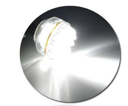 2 x BA15S 12V 24 LED COOL WHITE 192 LUMENS CARAVAN CAR BIKE BOAT LED GLOBES