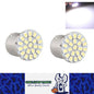2 X BA15S 12V COOL WHITE 22SMD 135 LUMENS CARAVAN CAR BIKE BOAT LED GLOBE 2PCS