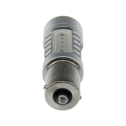 2 x 12V BA15S 7.5W COB RED LED SUPER BRIGHT 450 LUMENS RED 2PCS