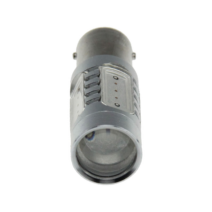2 x 12V BA15S 7.5W COB RED LED SUPER BRIGHT 450 LUMENS RED 2PCS
