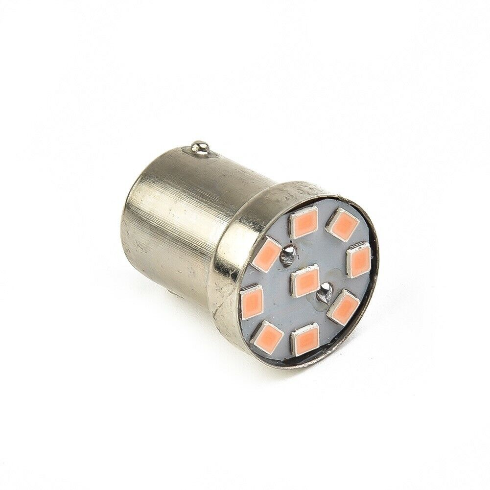 2pcs 12v BA15S 1156 9 SMD PINK PURPLE 72 LUMENS LED GLOBE FOR PARK LIGHT GLOBE