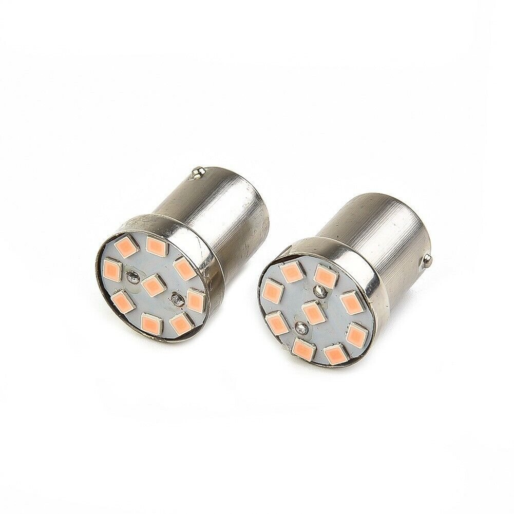 2pcs 12v BA15S 1156 9 SMD PINK PURPLE 72 LUMENS LED GLOBE FOR PARK LIGHT GLOBE