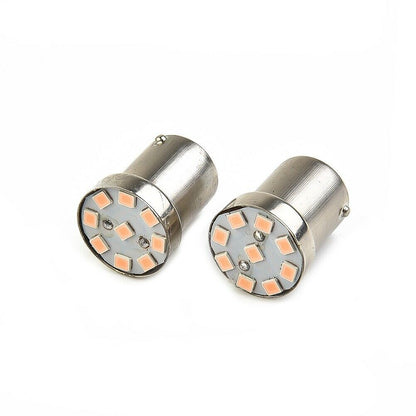 2pcs 12v BA15S 1156 9 SMD PINK PURPLE 72 LUMENS LED GLOBE FOR PARK LIGHT GLOBE