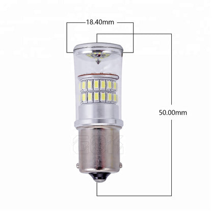 2 x BA15S AMBER 48smd AMBER Pair Super Bright Easy Install 1156 AMBER GLOBES