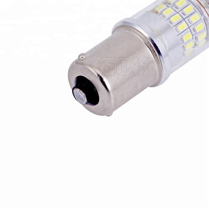 2 x BA15S AMBER 48smd AMBER Pair Super Bright Easy Install 1156 AMBER GLOBES