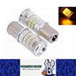2 x BA15S AMBER 48smd AMBER Pair Super Bright Easy Install 1156 AMBER GLOBES