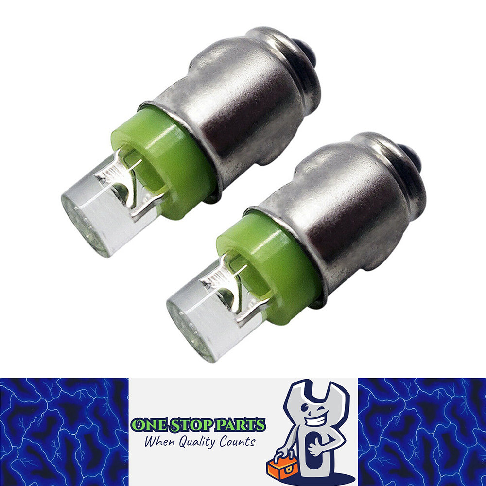 2PCS GREEN BA7S LED GLOBE REPLACEMENT 180 DEG SPREAD WITH 50 LUMENS