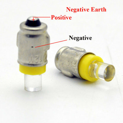 2PCS YELLOW BA7S LED GLOBE REPLACEMENT 180 DEG SPREAD WITH 50 LUMENS