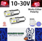 2 x Red BA9S 10-30v 15smd error free, Canbus non polarity Red (2pcs)