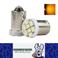 2 X 12v YELLOW / AMBER BA9S 8SMD LIGHT SUITABLE FOR PARK LIGHT DASH LED 2PCS