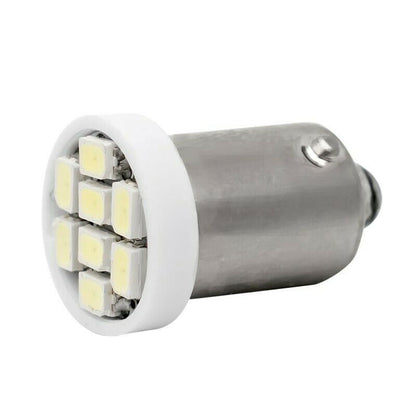 2 X 12v YELLOW / AMBER BA9S 8SMD LIGHT SUITABLE FOR PARK LIGHT DASH LED 2PCS