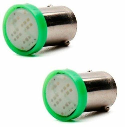 2PCS BA9S GREEN COB 100 LUMENS IDEAL FOR OLD FORD DASH ILLUMINATION