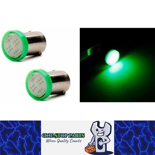 2PCS BA9S GREEN COB 100 LUMENS IDEAL FOR OLD FORD DASH ILLUMINATION