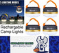 4 x Rechargable 10w LED 1800mah Camp light hang / magnetic USB Charge Light