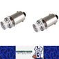 PAIR WHITE 12v BA9S INVERTED HEAD 360 DEGREE LIGHT 30LM SUITS PARK LIGHTS DASH