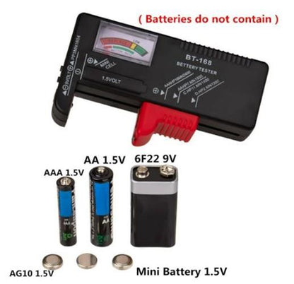 10 X Battery Tester for AA AAA 1.5v Button Batteries and 9v Battery Tester BULK