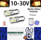 2 x Yellow BAX9S 10-30v 15smd error free, Canbus non polarity Yellow (2pcs)