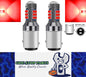 2 x Red BAY15D 1157 42smd Super Bright Stop/Tail LED Globes Red Pair (2pcs)