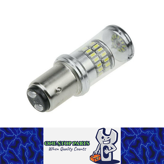 BAY15D 10-30v 1157 RED STOP/TAIL SUPER BRIGHT LED GLOBE 180/800LM 1PC