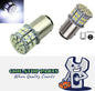 PAIR WHITE BAY15D 1157 12V 50 SMD STOP/TAIL LED GLOBES 140LM/300LM STOP / TAIL