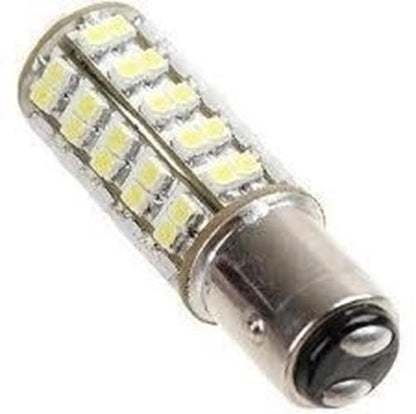 12v BAY15D 68smd Cool White Stop / Tail LED Globe Bright White LED 1157