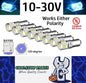 10 x Ice Blue BAY9S 10-30v 15smd error free Canbus non polarity Ice Blue (10pcs)