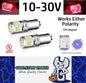 2 x Red BAY9S 10-30v 15smd error free, Canbus non polarity Red (2pcs)