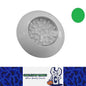 Green Super Bright LED Waterproof LED Lamp 12v / 24v 75mm Diameter x 18mm
