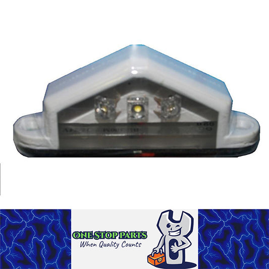 CARAVAN WHITE LED NUMBER PLATE LIGHT ADR APPROVED MULTIVOLT 12V / 24V AUS DESIGN