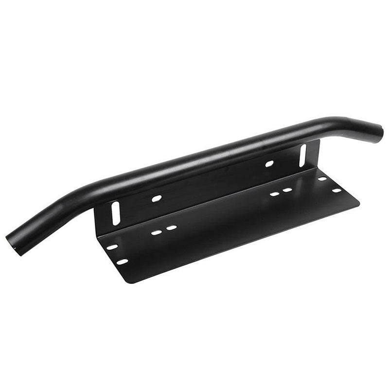 Black Nudge Bar Front Number Plate Car for Light Bar and/or Driving lights LED